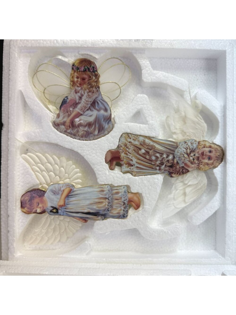 Bradford Dona Gelsinger Heaven's Little Angels Christmas Ornaments Sets 9-12 - Picture 2 of 8